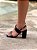 Sandália Feminina Gabi Preta em couro legítimo - Imagem 6