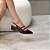 Slingback Feminino Dafne Vinho verniz - Imagem 3