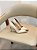 Scarpin Feminino Vitória Off-white com Biqueira - Imagem 2