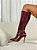 Bota Feminina Charlote Vinho Cano Longo - Imagem 5