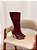 Bota Feminina Charlote Vinho Cano Longo - Imagem 10