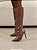 Bota Feminina Charlote Marrom Cano Longo - Imagem 1