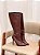 Bota Feminina Charlote Marrom Cano Longo - Imagem 10