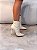 Bota Feminina Perla Off-White Salto Fino - Imagem 1
