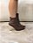 Bota Feminina Samanta Marrom com Salto dourado - Imagem 8
