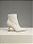 Bota Feminina Samanta Off-white com Salto dourado - Imagem 1