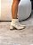 Bota Feminina Cátia Off-white em couro legítimo - Imagem 7