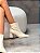 Bota Feminina Cátia Off-white em couro legítimo - Imagem 2