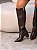 Bota Feminina Giana Cano Alto marrom - Imagem 9
