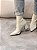 Bota Feminina Talita Off-white em Meia tricô - Imagem 4