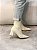 Bota Feminina Talita Off-white em Meia tricô - Imagem 7
