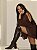 Bota Feminina Aline Over Marrom Salto Baixo - Imagem 14