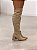 Bota Feminina Aline Over Fendi Camurça Salto Baixo - Imagem 10
