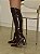 Bota Feminina Aline Marrom Salto Bloco Alto - Imagem 3