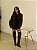 Bota Feminina Aline Marrom Salto Bloco Alto - Imagem 6