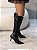 Bota Feminina Amélia Preta Cano longo em couro legítimo - Imagem 4