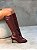 Bota Feminina Amélia Vinho Cano longo em couro legítimo - Imagem 8