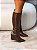 Bota Feminina Jade Marrom Cano alto - Imagem 4