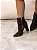 Bota Feminina Perla Camurça Marrom Salto Bloco - Imagem 9