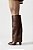 Bota Feminina Samira Capa cano Alto Marrom - Imagem 5