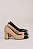Scarpin Feminino Gabriele Bicolor Nude/preto - Imagem 9