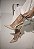 Slingback Feminino Alana Off-white em Couro legítimo com Salto cromado - Imagem 2