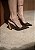 Slingback Feminino Alana Marrom em Couro legítimo com Salto cromado - Imagem 1