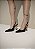 Slingback Feminino Alana Preto em Couro legítimo com Salto cromado - Imagem 3