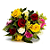 Buquê com 12 Rosas Coloridas - Imagem 3