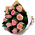 Buquê com 12 Rosas Rosadas - Imagem 1