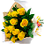 Buquê com 12 Rosas Amarelas - Imagem 1