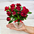 Mini Rosas Vermelhas no Vaso - Imagem 2