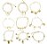 Kit 10 Pulseiras Femininas Semi Joias Folheadas - Imagem 4