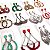 Kit 10 Brincos Luxo Em Strass Modelos Grandes - Imagem 4