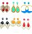 Kit 10 Pares de Brincos em Mdf Resinados - Imagem 6