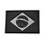 Patch Bandeira do Brasil preto/cinza - Imagem 1