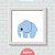 Kit Quadros: Elefante Azul - Imagem 3