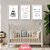 Kit Quadro: Urso Minimalista - Imagem 1