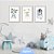 Kit Quadros: Animais Menino Baby em Aquarela - Imagem 6