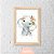 Kit Quadros: Safari Baby Menina Aquarela Poá (Elefante, Leão e Zebra) - Imagem 5