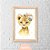 Kit Quadros: Safari Baby Menina Aquarela Poá (Elefante, Leão e Zebra) - Imagem 6