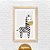 Kit Quadros: Safari Preto e Branco (Leão, Girafa, Zebra e Elefante) - Imagem 8