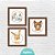 Kit Quadros: Animais Floresta em Aquarela Florido - Imagem 5
