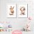 Kit Quadros: Animais Floridos (Elefante e Coelho) - Imagem 1