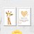 Kit Quadros:  Girafa em Aquarela com Oração (Salmos 17:8) - Imagem 4