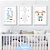 Kit Quadros: Ovelha Azul em Aquarela - Imagem 6