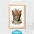Kit Quadros: Animais Aquarela Floridos - Imagem 7