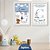 kit Quadros: Quadro de Nascimento Urso e Zebra - Imagem 1