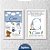 kit Quadros: Quadro de Nascimento Urso e Zebra - Imagem 2