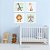 Kit Quadros: Safari Baby Menino - Imagem 1